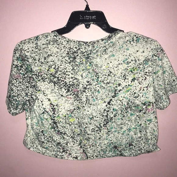 Multi colored splatter paint nike crop top - Picture 3 of 3